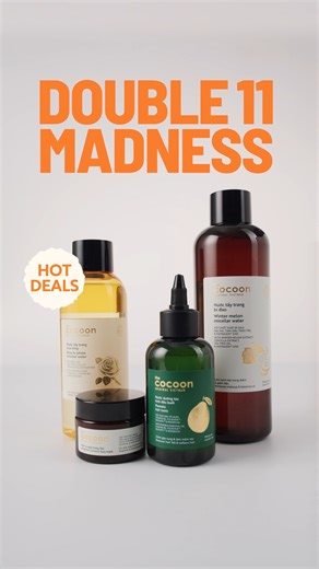 ✨ The Biggest Sale of the Year is Here! ✨ Cocoon Double 11 Madness — 10–17 Nov  Buy 1 + FREE gifts on all your skincare, body & hair faves  Stock up, glow up, and don’t miss the biggest self-care week of the year!   11/11 ni, no money pun boleh glow!  #Cocoon #CocoonMalaysia #VeganBeauty #1111 #Double11 | Cocoon Malaysia | Facebook