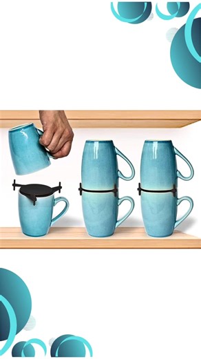 kitchen organization ideas 🔥 Best Coffee Mug Organizer for Clutter-Free Cabinets!