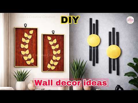 Easy wall hanging using waste cardboard | Best out of waste | diy home decor ideas