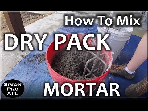 DIY - DRY PACK - How To Mix Mortar For Presloped Pan and Shower Pan - Tutorial