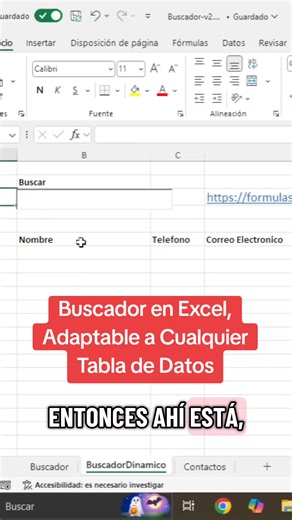 18K views · 153 reactions | Buscador en Excel Este buscador se puede adaptar a cualquier tabla ( compras, ventas, gastos, etc.). Puedes descargarlo aquí: https://formulasexcel.com/buscador-en-excel/ #buscadorenexcel #excel #contabilidad #exceltips #excelavanzado | FormulasExcel | Facebook