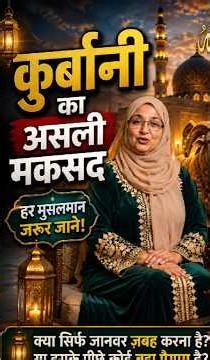 कुर्बानी का असली मकसद क्या है? हर मुसलमान जरूर जाने | Eid ul Adha Special