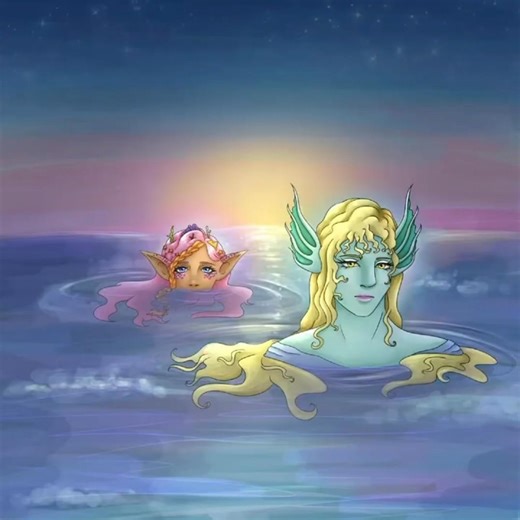 Mermaid Speedpaint (Coralie & Aquatica) 🩵🩷 #art #speedpaint #originalcharacter