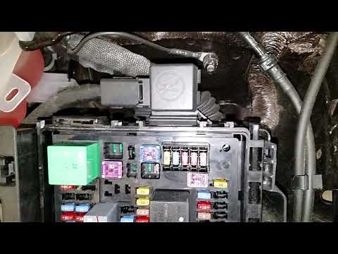 2018 Buick Enclave AC relay and fuse location