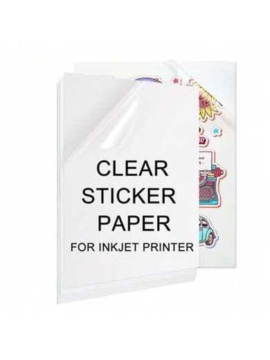 A4 Size 20/40 Sheets Printable Vinyl Sticker Paper For Inkjet Printer 100% Clear Transparent Non-Waterproof Decal Paper Self-Adhesive Sheets 8.3"X11.7"- Dries Quickly And Holds Ink Beautifully | SHEIN