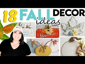 18 BEAUTIFUL DIY Crafts For FALL