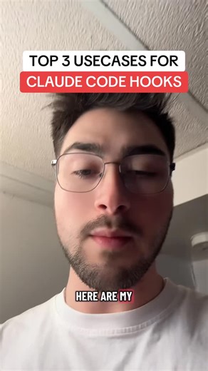 James Goldbach on Instagram: "Top three use cases for Claude code hooks. Automated testing, notification sounds and messages, automated memory extraction. #Claude #Vibecoding #AIAgents #AIAutomation #Coding. ￼"