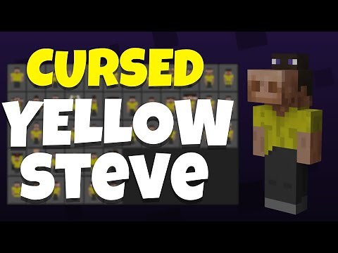 Cursed Yellow Steve Cosmetics Skinpack 2024 | Minecraft Skinpack | WORKS ON HIVE (PC,iOS,ANDROID)