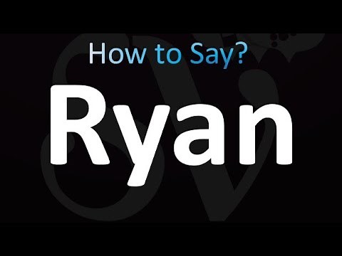 How to Pronounce Ryan