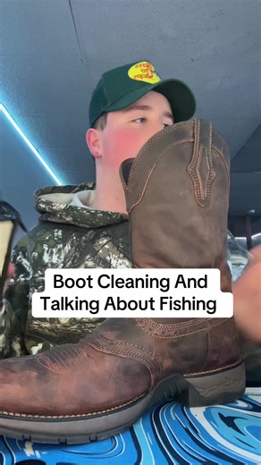 Fishing and cleaning boots #foryou #fishing #boots #cowboyboots #cleaning YouTube: LBRFishing