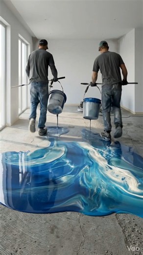 Most Satisfying Epoxy Floor Timelapse You’ll See Today #beforeafter #trending #viral #epoxyfloor #yt