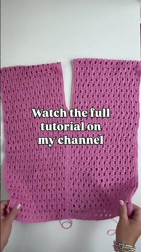 Easy Crochet Top Tutorial #crochetsummertop