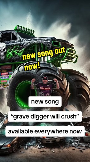“Grave Digger Will Crush You” (A Monster Truck Song), now available everywhere! #monsterjam #monstertruck #gravedigger #music @Monster Jam