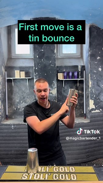 Shaker Set Up for Bartenders