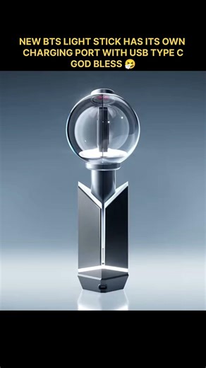 NEW BTS LIGHT STICK HAS CHARGING PORT WITH USB TYPE 👍🤧#bts #army #light #update #youtubeshorts