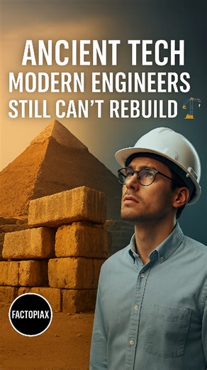 They built wonders that defy logic — and even modern science can’t fully explain them. 🏗️ Ancient technology might have been smarter than we think. #AncientTechnology #Pyramids #HistoryFacts #Archaeology #LostCivilizations #Factopiax #Science #Mystery #AncientWorld #MindBlowingFacts | Factopiax