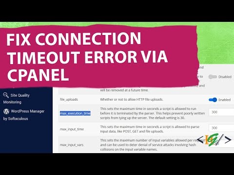 How to Fix Connection Timed Out Error in Website | Timeout | cPanel | WordPress | PHP | HTML