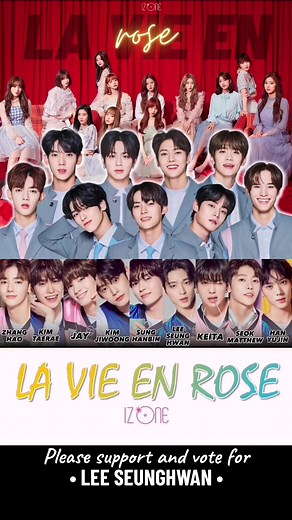 If my Boys Planet Top 9 were to sing La Vie En Rose by IZONE(line distribution) Please support and vote for LEE SEUNGHWAN to make this happen ❤️ #BOYSPLANET #boysplanet2023 #boysplanet999 #MNET #LeeSeunghwan #SungHanbin #SeokMatthew #KimJiwoong #HanYujin #ZhangHao #Jay #JayChang #Keita #KimTaerae #izone