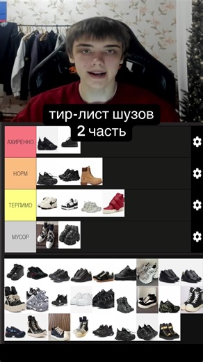 Тир-лист шузов: Обувь и бренды 2 часть