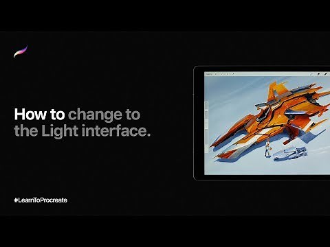 How to change to the Light interface in Procreate