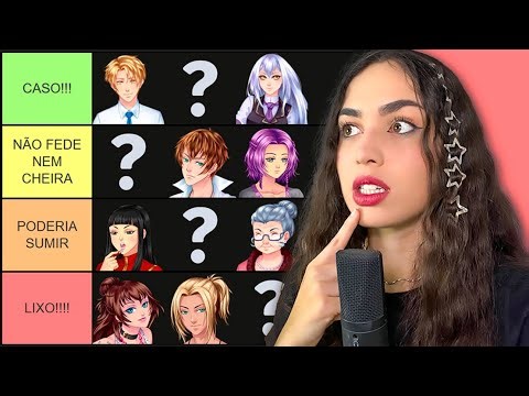 RANQUIEI OS PERSONAGENS DE AMOR DOCE HIGH SCHOOL LIVE