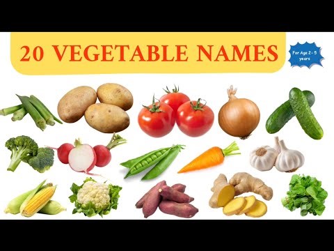 Learn Vegetable Names | English Vocabulary For Kids & Toddlers