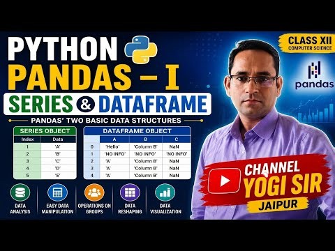 How to Access Series Objects and Elements in Python Pandas | Class 12 IP, episode4 ,#education