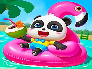 Play Baby Panda Summer Vacation | Free Online  Games. KidzSearch.com