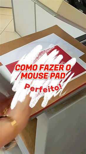 Mouse pad na sublimação!