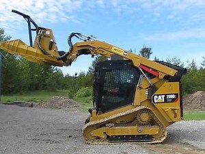 CAT 299D2 equipped with Forestry Package from Heavy Equipment Armor.