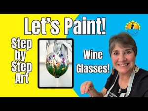 Transform Plain Wine Glasses Into Beautiful Floral Art
