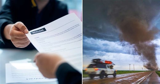 Teen got hit by tornado on his way home from job interview—then company's response blew his mind