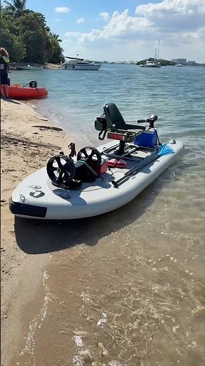 Saturn 12’ inflatable motor skiff sup board