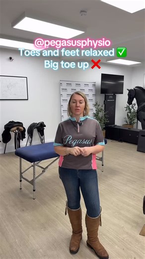 🚫 Why “toes up” or rolling the foot to the outside is not a correction or good instruction… “Lift your toes!” is a common comment riders receive to encourage heels down. The idea is that it prevents the heel being forced down and helps stop riders straightening the knee and pushing against the horse. But beyond anecdotal experience, there’s rarely any explanation of why this position is supposedly “more stable”. Yes – it creates bracing. No – it does not create stability. Here’s what we do know