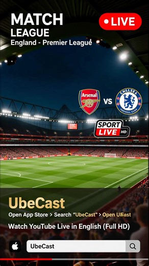 arsenal vs chelsea live stream now DROP A LIKE ❤️ & SAVE THIS VIDEO This video will automatically switch to LIVE at kickoff! Arsenal vs Chelsea LIVE England - Premier League How to watch live football: Open App Store Search 'UbeCast' Install & open app Open YouTube and watch live football arsenal vs chelsea chelsea vs arsenal arsenal live chelsea live arsenal vs chelsea live chelsea vs arsenal live arsenal live stream chelsea live stream arsenal vs chelsea live stream chelsea vs arsenal live str