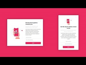 Responsive Newsletter Form Design Using Grid | HTML & CSS