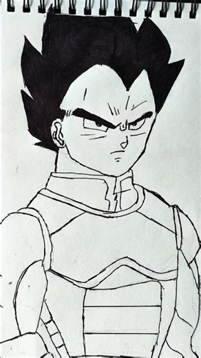How to draw vegeta sketch||shorts_viral-views