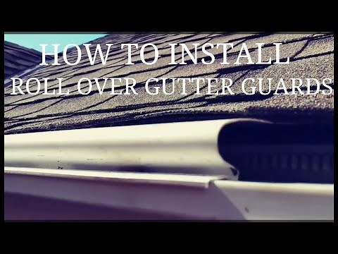 How to install roll over gutter guards