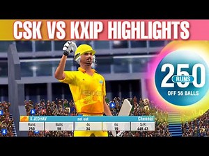 IPL 2020-Match 18 CSK VS KXIP Wcc2 Gameplay