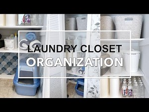 LAUNDRY ROOM CLOSET ORGANIZATION AND STORAGE IDEAS: Overstock, Cat Supplies, Denotable Items, Etc.!