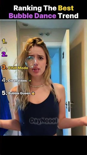 Ranking The Best Bubble Dance Trend 🧼 #shorts #viral #trending