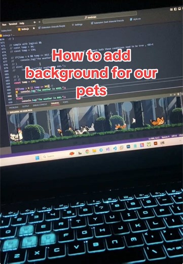 Cómo personalizar fondos para tus mascotas en VS Code