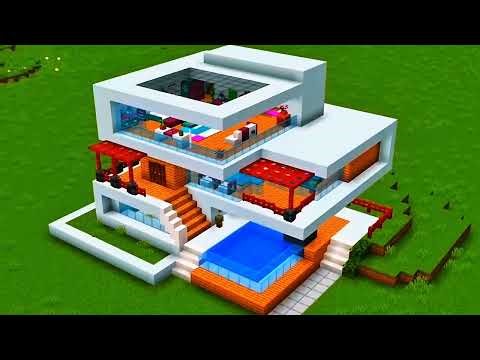 My First Minecraft Video! Building a Simple & Modern House (Easy Tutorial) 🤑🫡