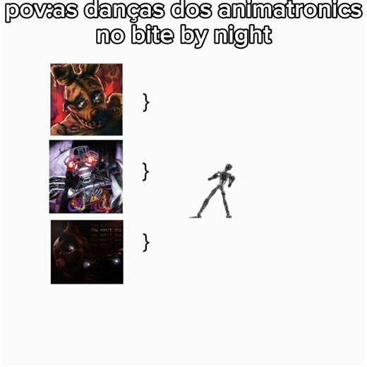 pov:as danças dos animatronics no bite by night#fnaf #viral #fyp #shorts