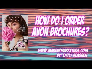 How do I order Avon brochures as a new rep?
