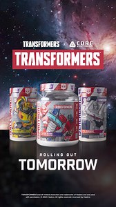 Set your alarms - Transformers x Core Nutritionals rolls out tomorrow at noon Eastern. We’ve got exclusive deals for this weekend only that you won’t want to miss! TRANSFORMERS Hasbro | Core Nutritionals | Facebook