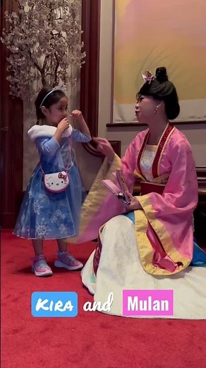 Kira meets Mulan at EPCOT, Walt Disney World