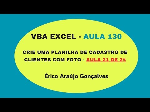 Excel VBA Course - Lesson 130 Create a Customer Registration Spreadsheet with Photo Part 21 of 24