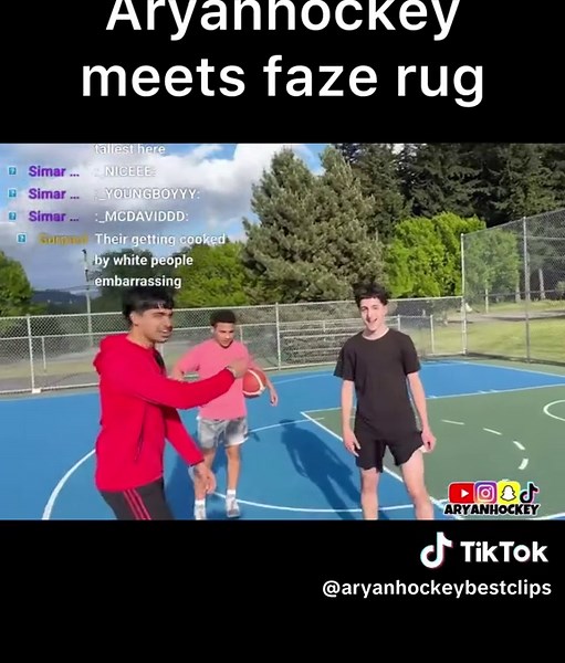 Bro played basketball with faze rug #foryou #foryoupage #fyp #tiktok #blowthisuptiktok #aryanhockey