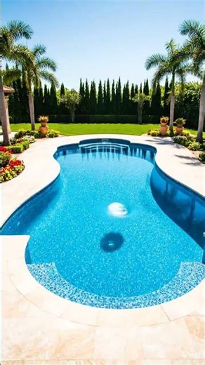 Beautiful Swimming pool 😍 #shorts #viralshorts #swimmingpool #ai #timelapse